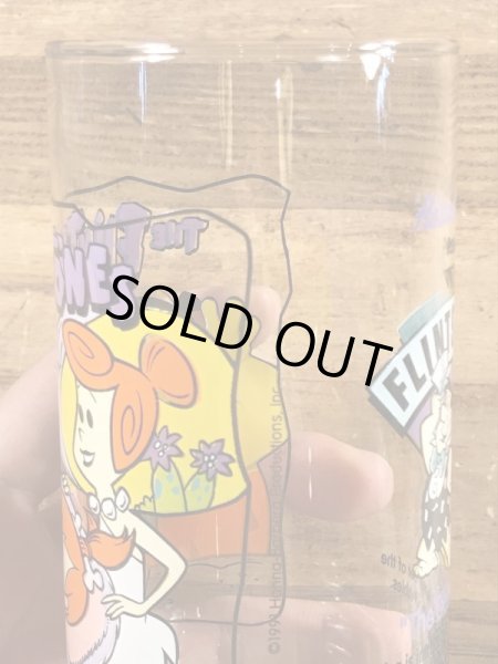 90年代頃のフリントストーンのビンテージのグラス