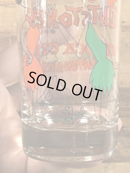 70’sのフリントストーンのヴィンテージのグラス