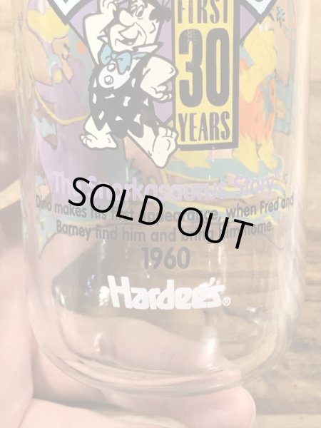 90’sのフリントストーンのヴィンテージのガラスコップ