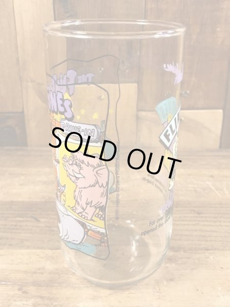 90’sのフリントストーンのヴィンテージのガラスコップ