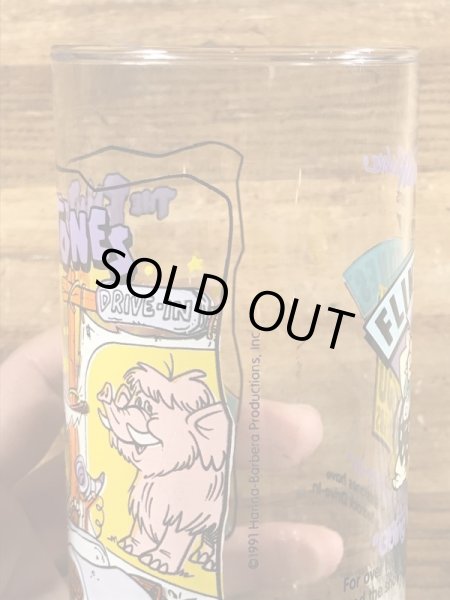 90年代頃のフリントストーンのビンテージのグラス