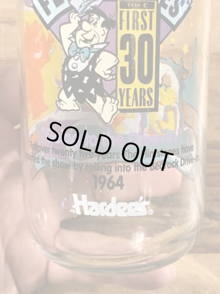 90’sのフリントストーンのヴィンテージのガラスコップ