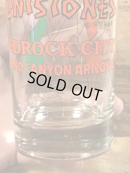 70’sのフリントストーンのヴィンテージのグラス