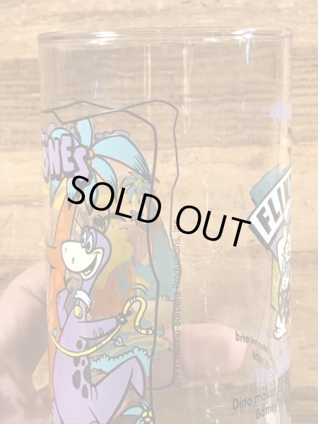 90年代頃のフリントストーンのビンテージのグラス