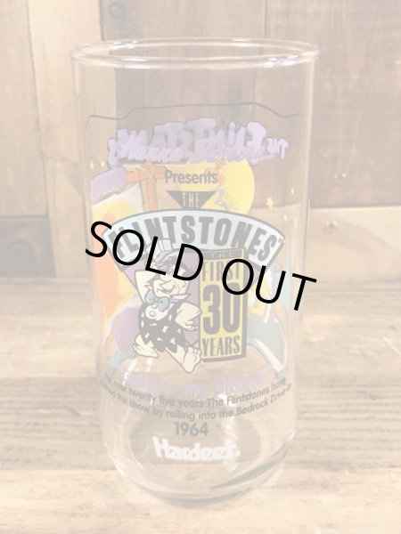 90’sのフリントストーンのヴィンテージのガラスコップ