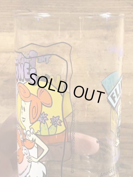 90年代頃のフリントストーンのビンテージのグラス