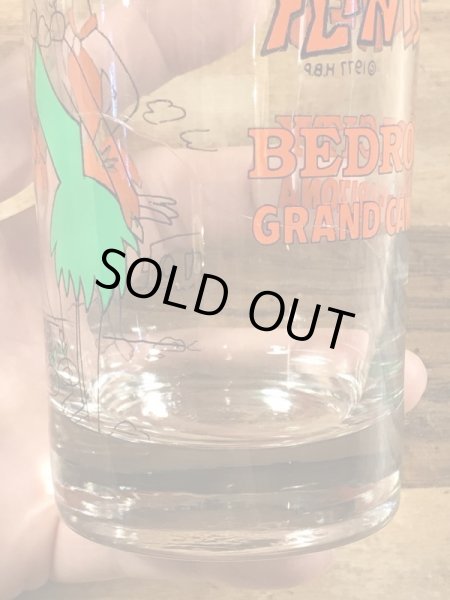 70’sのフリントストーンのヴィンテージのグラス