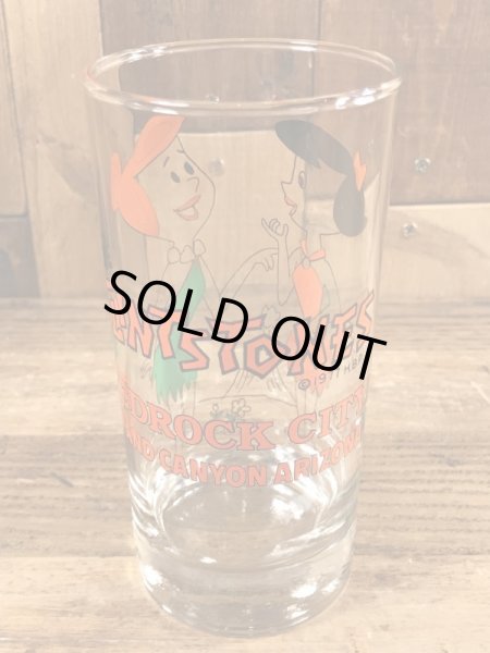 70’sのフリントストーンのヴィンテージのグラス