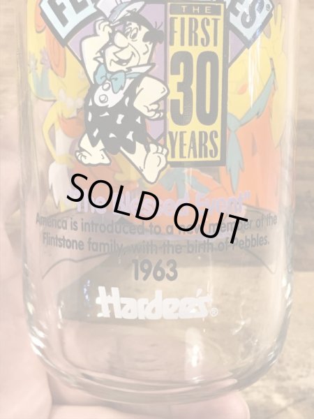 90’sのフリントストーンのヴィンテージのガラスコップ