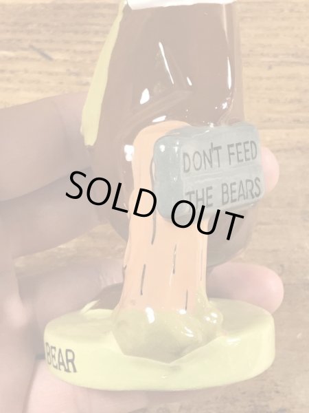 70’sのハンナバーベラのヨギベアのヴィンテージのセラミックフィギュア