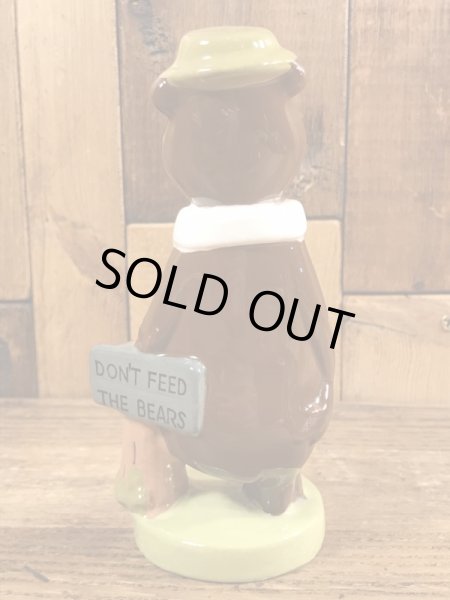 70’sのハンナバーベラのヨギベアのヴィンテージのセラミックフィギュア