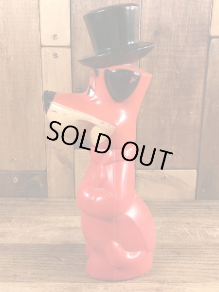 60’sのハンナバーベラのハックルベリーハウンドのヴィンテージの貯金箱フィギュア