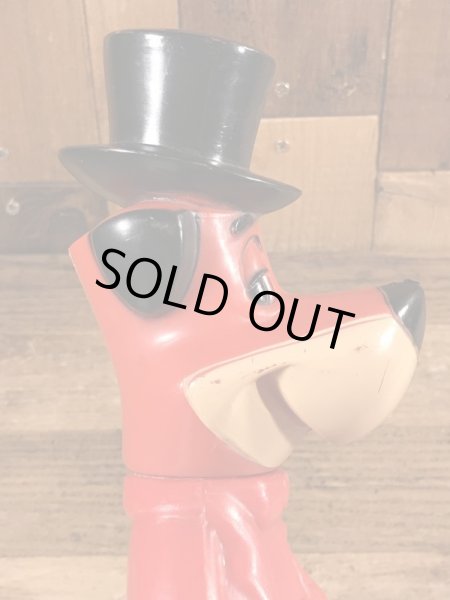 60’sのハンナバーベラのハックルベリーハウンドのヴィンテージの貯金箱フィギュア