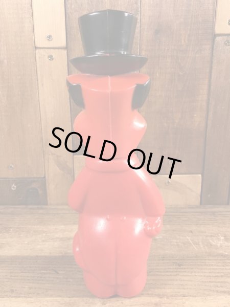 60’sのハンナバーベラのハックルベリーハウンドのヴィンテージの貯金箱フィギュア