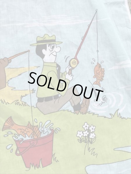 70’sのハンナバーベラのヨギベアのヴィンテージのベッドシーツ