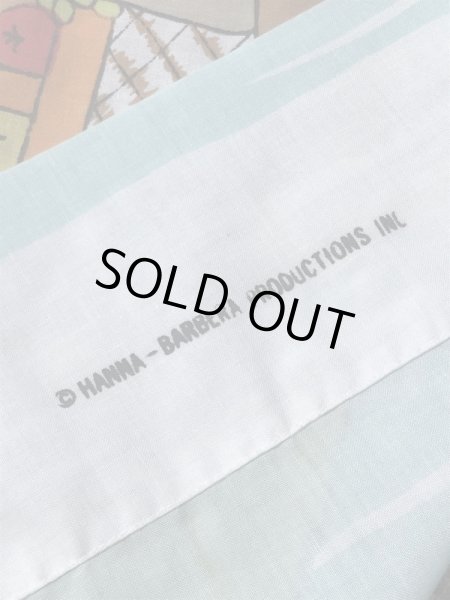 70’sのハンナバーベラのヨギベアのヴィンテージのベッドシーツ