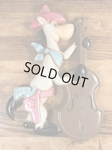 70年代頃のハンナバーベラのハックルベリーハウンドのビンテージの壁掛け