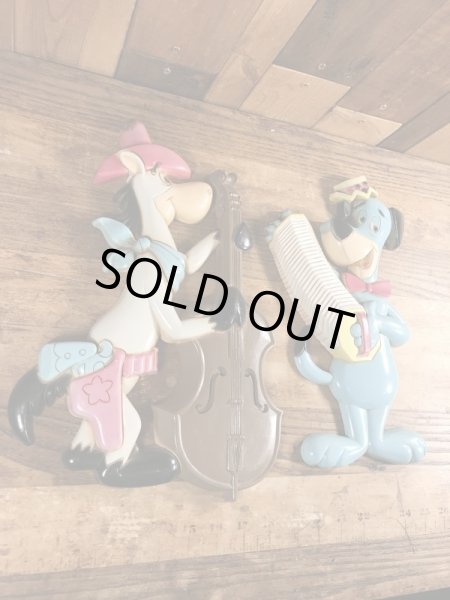 70年代頃のハンナバーベラのハックルベリーハウンドのビンテージの壁掛け