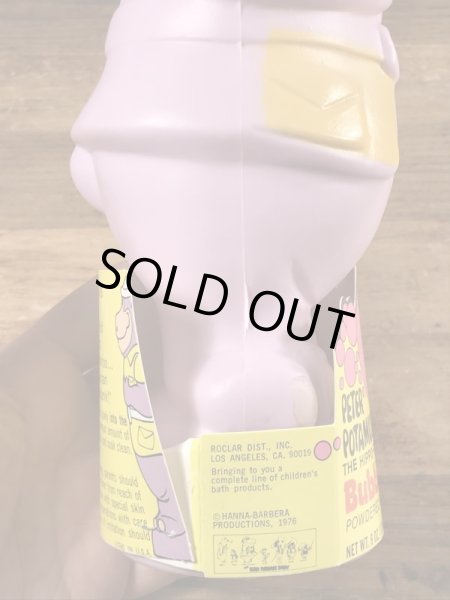 70’sのハンナバーベラのピーターポタマスのヴィンテージのバブルバスボトル