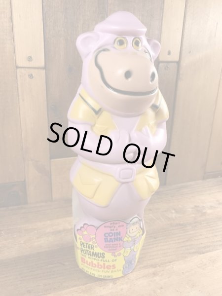 70年代頃のハンナバーベラのピーターポタマスのビンテージのコインバンクドール