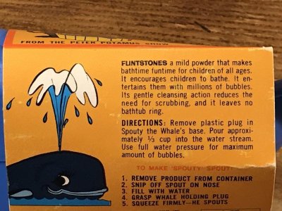 画像2: Flintstones Fun Bath Spouty Whale　スポウティホェール　ビンテージ　バブルバスボトル　ハンナバーベラ　60年代
