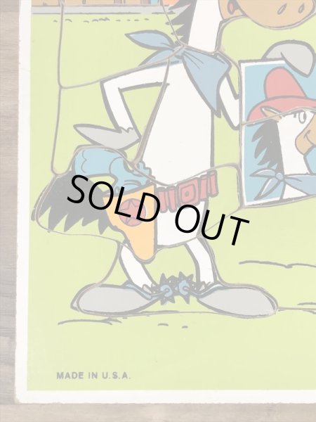 80年代頃のハンナバーベラの早撃ちマックのビンテージのウッドパズル