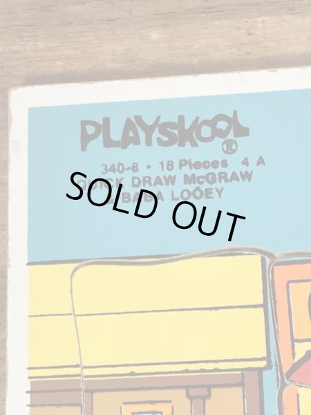 80年代頃のハンナバーベラの早撃ちマックのビンテージのウッドパズル