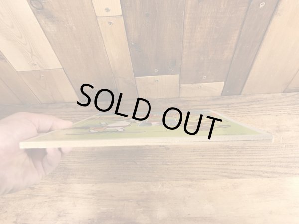 80’sのハンナバーベラのクイックドローマッグロウのヴィンテージのウッドパズル