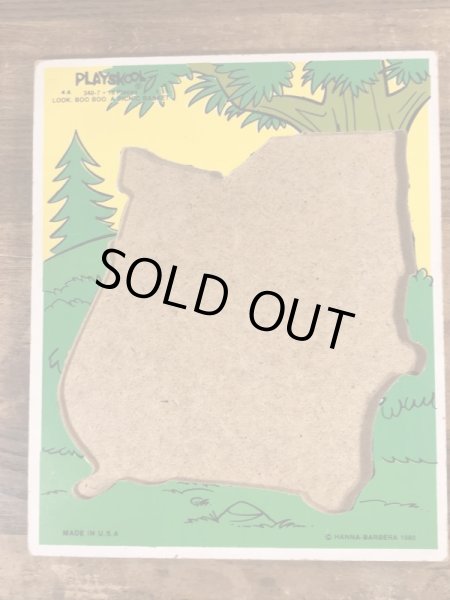 80’sのヨギベアのヴィンテージのウッドパズル