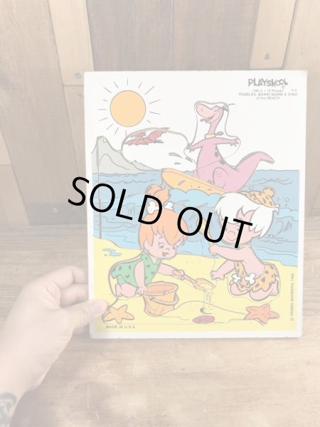 80’sのハンナバーベラのフリントストーンのヴィンテージのウッドパズル