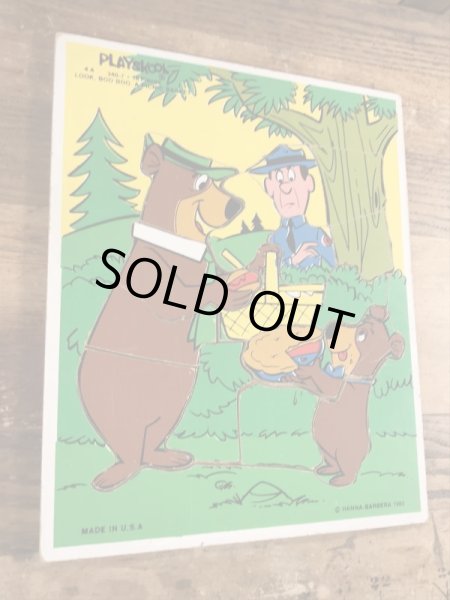 80年代頃のヨギベアのビンテージのウッドパズル