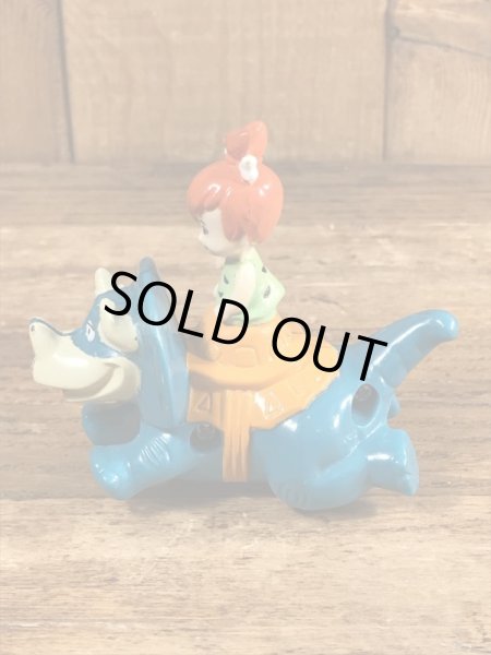 90’sのフリントストーンのペブルスのヴィンテージのハッピーミールトイ