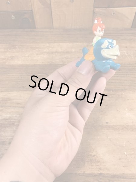 90年代頃のフリントストーンのペブルスのビンテージのミールトイ