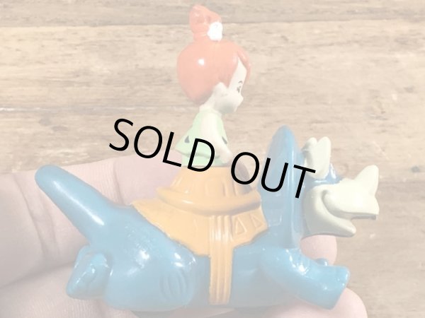 90’sのフリントストーンのペブルスのヴィンテージのハッピーミールトイ