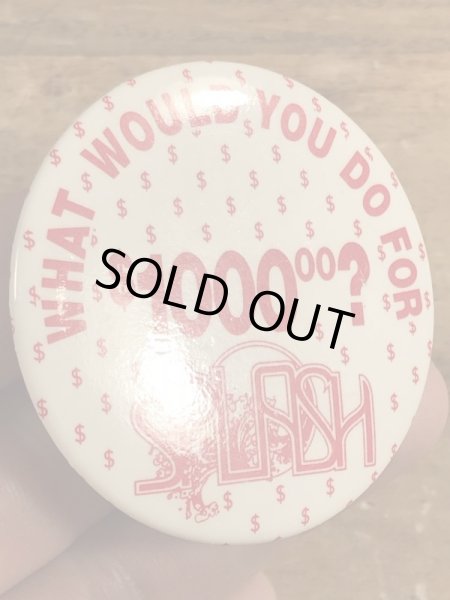 80年代頃のメッセージが書かれたビンテージの缶バッジ