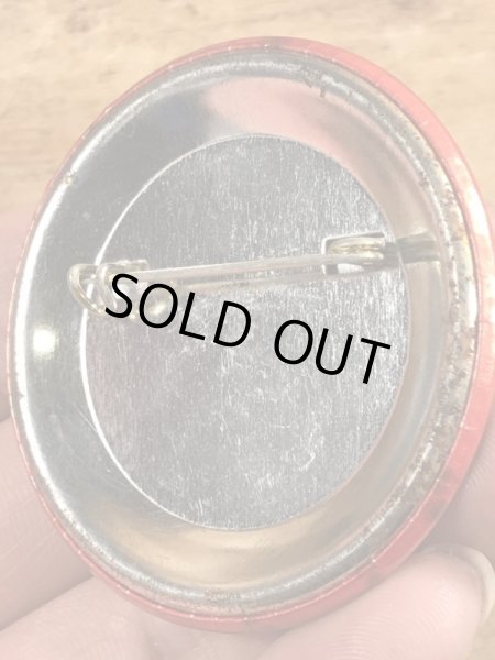 80年代頃のDon't Panic!のメッセージが書かれたヴィンテージの缶バッチ