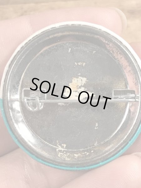 80’sのLet's Talk Tunaのメッセージが書かれたヴィンテージの缶バッチ