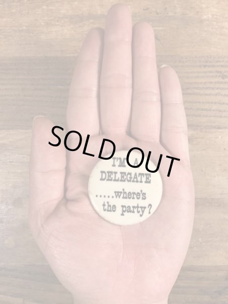 60年代頃のメッセージが書かれたビンテージの缶バッチ