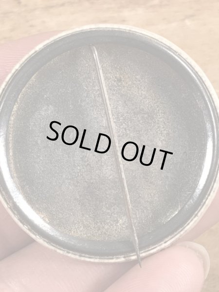 60’sのI'm A Delegate.....Where's The Party?メッセージが書かれたヴィンテージの缶バッジ