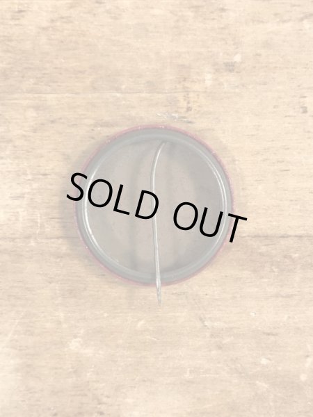 60~70'sのDraft Beer Not Studentsのメッセージが書かれたヴィンテージの缶バッチ