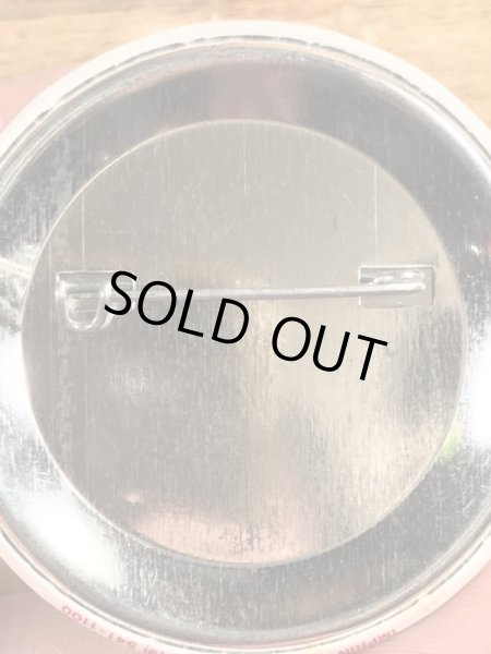 80’sのPlant One On Your Mom This Mother's Day!のメッセージが書かれたヴィンテージの缶バッチ