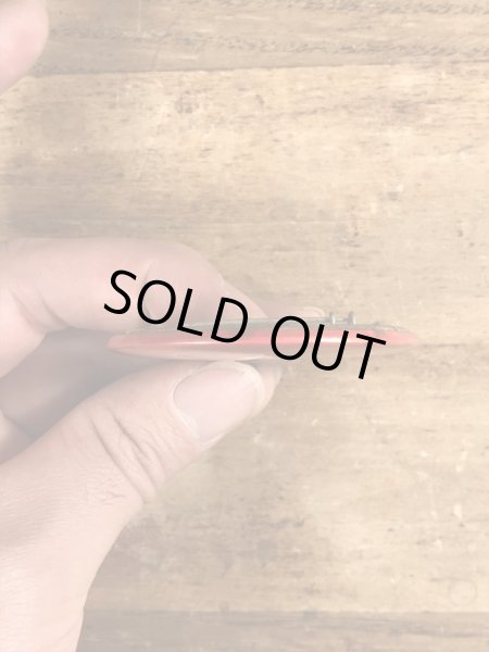 80'sのDon't Panic!のメッセージが書かれたビンテージの缶バッジ