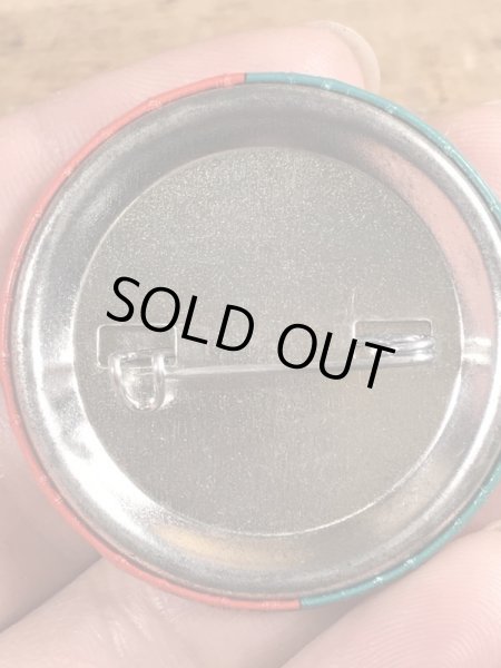 80’sのWhat's So Goddamned Terrific About...のメッセージが書かれたヴィンテージの缶バッチ