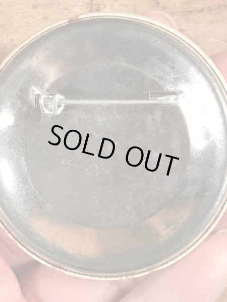 80'sのFeel Great Now Ask Me How!のメッセージが書かれたヴィンテージの缶バッチ