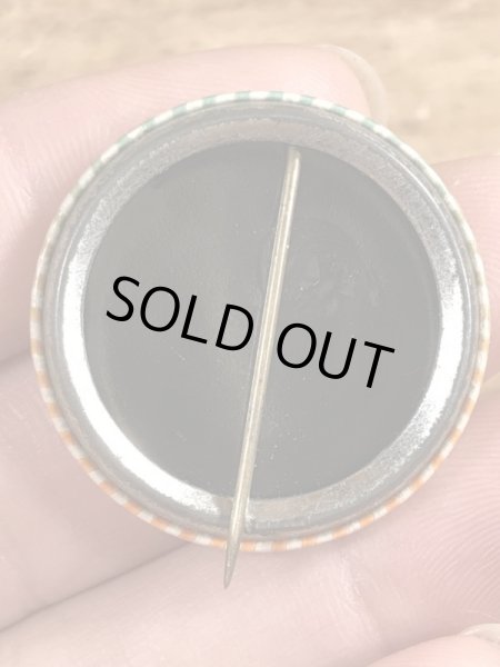 60~70’sのSave Water Shower With A Friendのメッセージが書かれたヴィンテージの缶バッチ