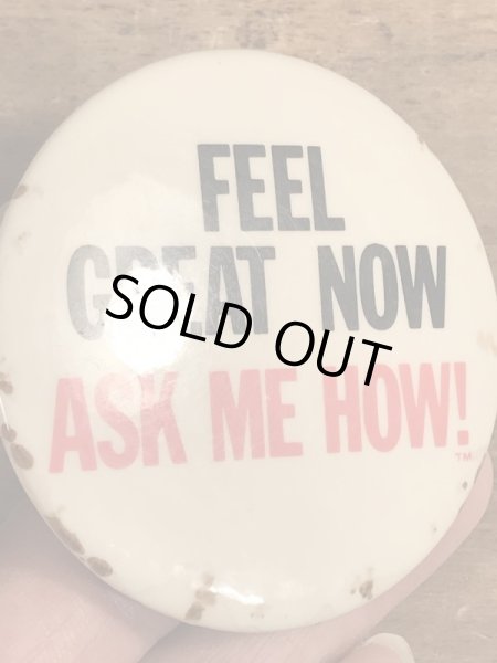 80年代頃のメッセージが書かれたビンテージの缶バッジ