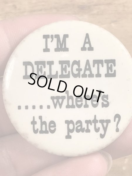 60年代頃のメッセージが書かれたビンテージの缶バッチ