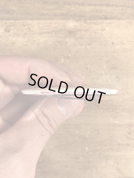 80’sのPlant One On Your Mom This Mother's Day!のメッセージが書かれたヴィンテージの缶バッチ