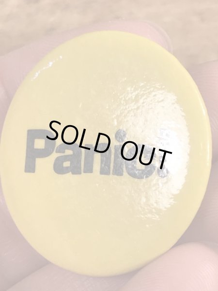 80’sのPanic!のメッセージが書かれたヴィンテージの缶バッチ