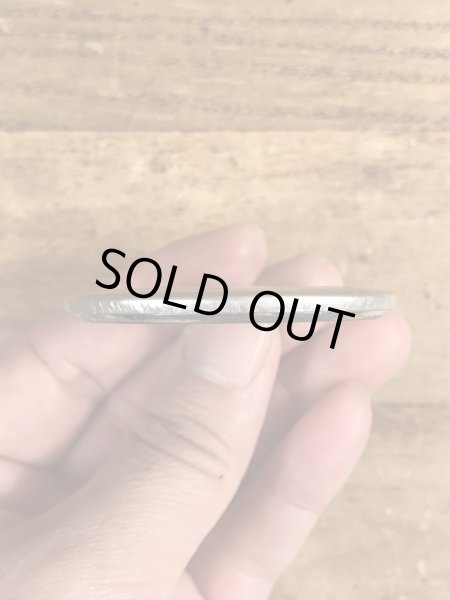 80’sのアンハイザーブッシュビールのメッセージが書かれたヴィンテージの缶バッチ